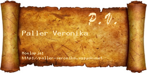 Paller Veronika névjegykártya